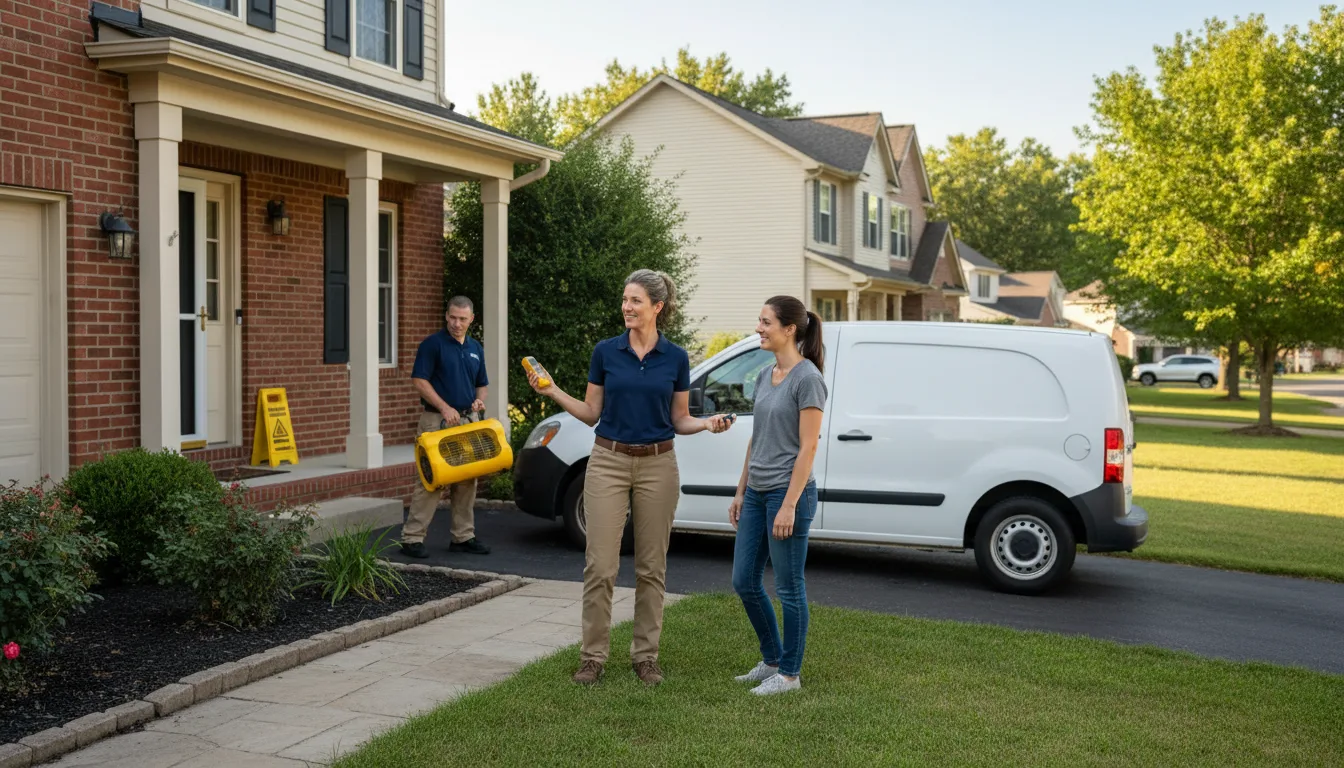 Residential water damage restoration in Lake Bluff, IL